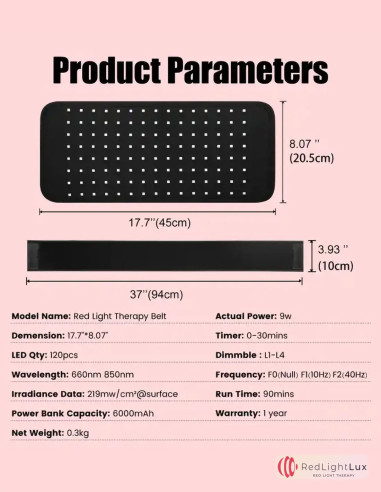 Revolutionary Portable Red Light Therapy Belt | Pain Relief & Healing