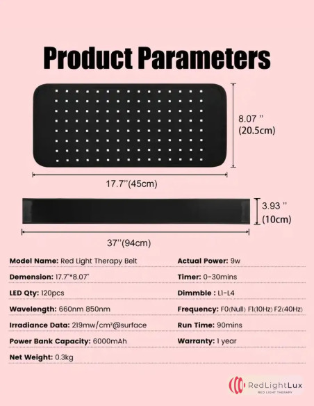 Revolutionary Portable Red Light Therapy Belt | Pain Relief & Healing